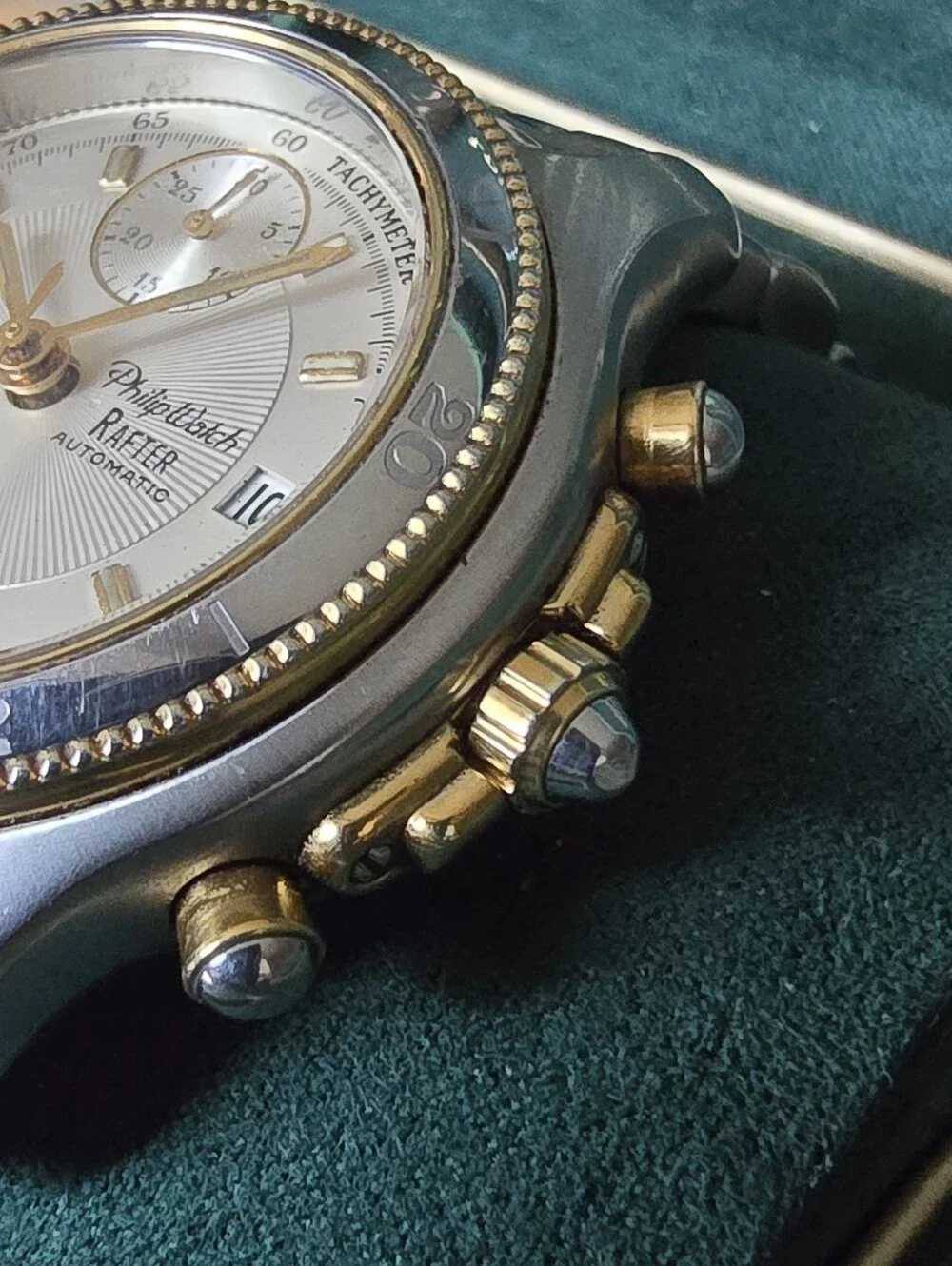 Philip Watch Rafter Automatic Two-Tone Chronograph Watch - Gold & Silver